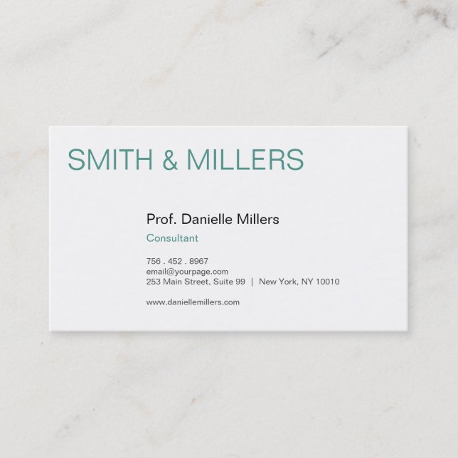 Tarjeta De Visita Para consultores (Anverso)