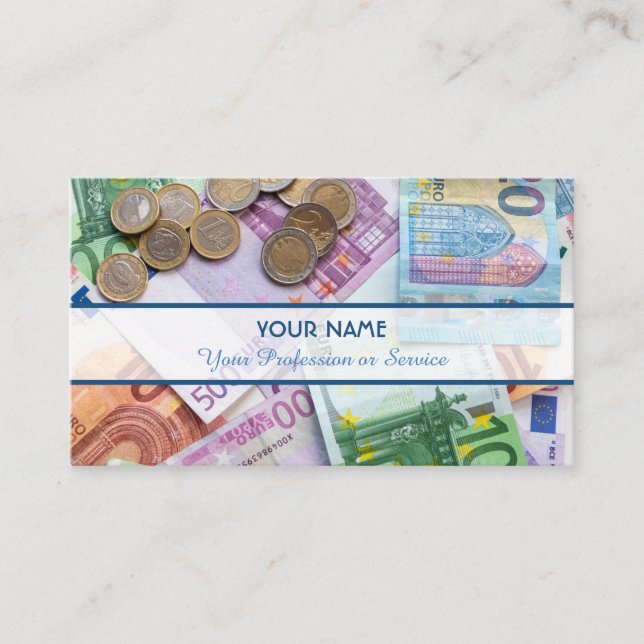 Tarjeta De Visita Para contables profesionales y expertos financiero (Anverso)