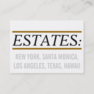 Tarjeta De Visita Para corredores y expertos inmobiliarios