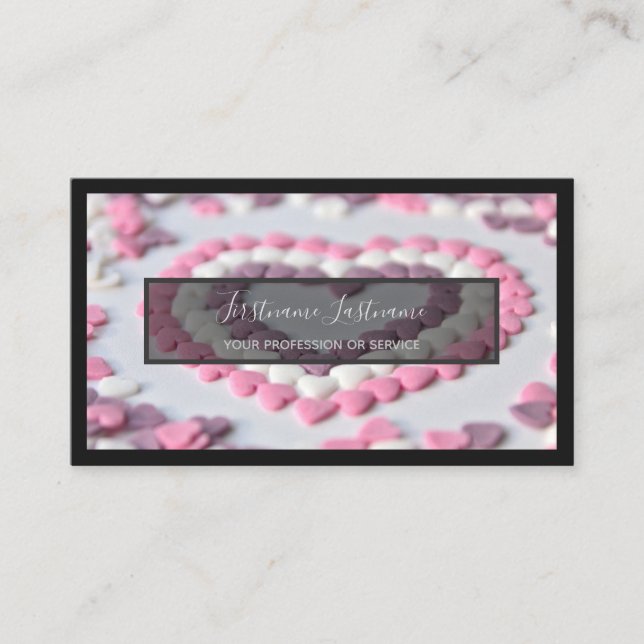 Tarjeta De Visita Para deliciosos dulces, panadería y pastelería (Anverso)