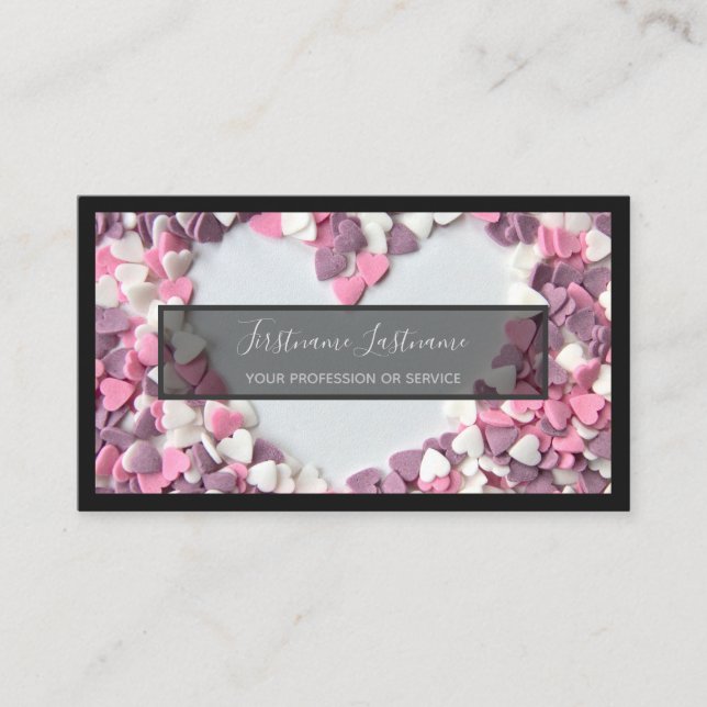 Tarjeta De Visita Para deliciosos dulces, panadería y pastelería (Anverso)