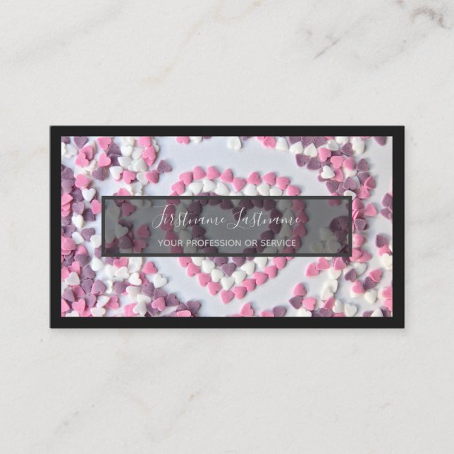 Tarjeta De Visita Para deliciosos dulces, panadería y pastelería (Anverso)