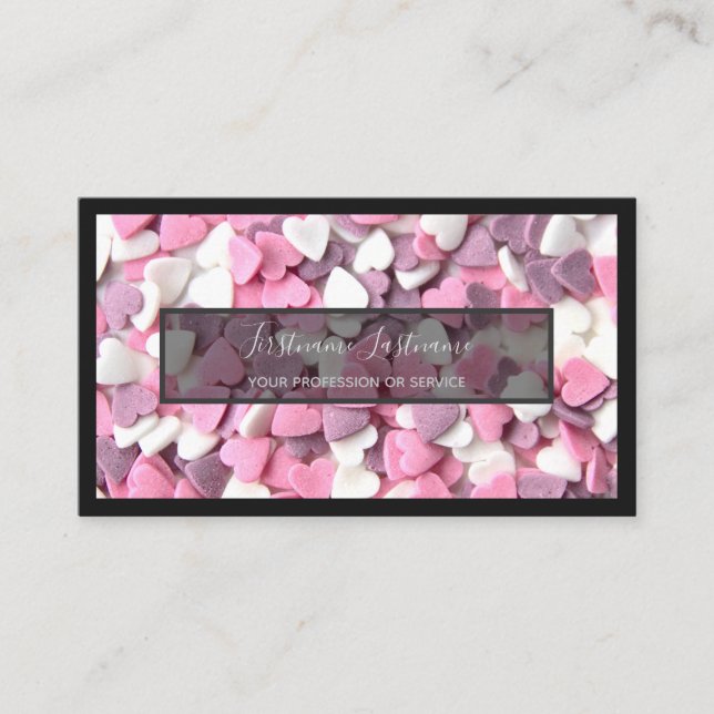 Tarjeta De Visita Para deliciosos dulces, panadería y pastelería (Anverso)