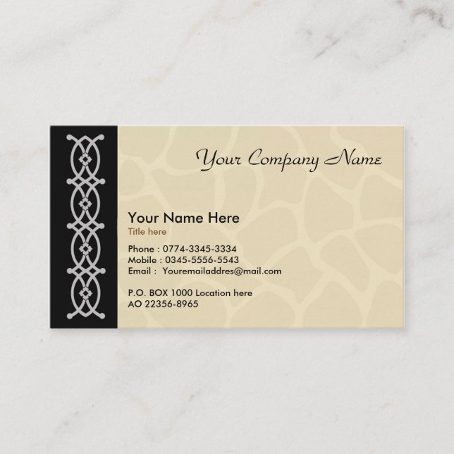 Tarjeta de visita para el artista (Anverso)