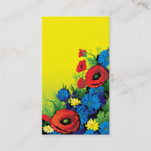 tarjeta de visita para el florista