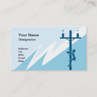 Tarjeta de visita para el negocio eléctrico
