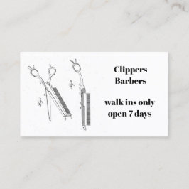 Tarjeta de visita para el peluquero o el peluquero