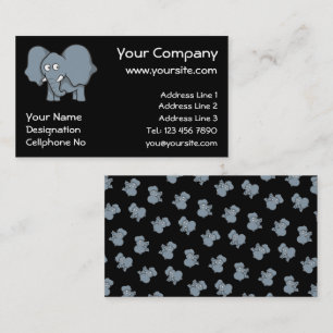 Tarjeta de visita para el personalizado de elefant