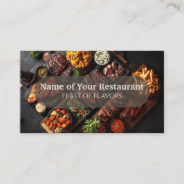 Tarjeta de visita para el restaurante Grill & Gree