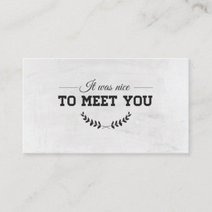 Tarjeta De Visita Para encontrarle blanco