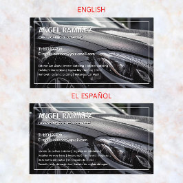 Tarjeta de visita para España Bilingüe Detector de