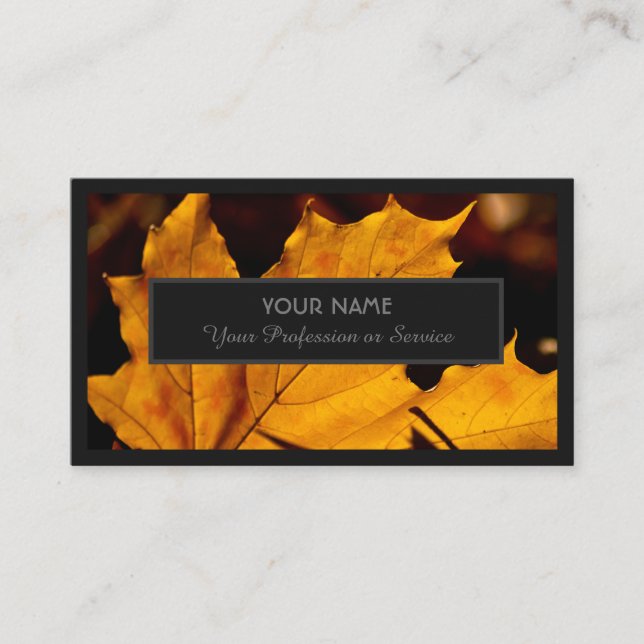 Tarjeta De Visita Para expertos en jardines y diseñadores naturales (Anverso)