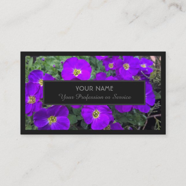 Tarjeta De Visita Para expertos florales y busin floristas profesion (Anverso)