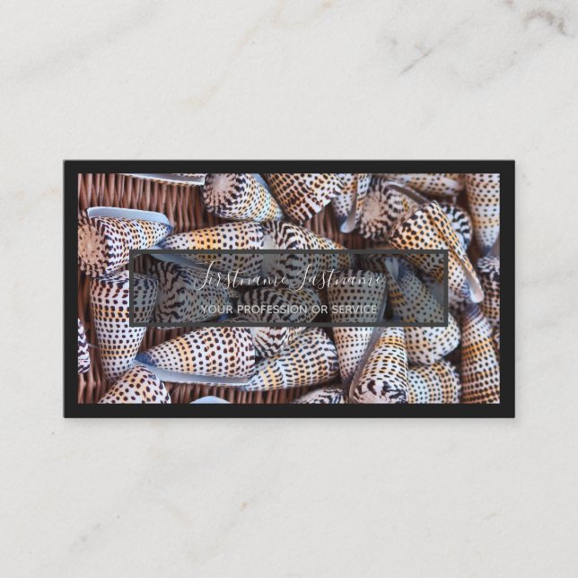 Tarjeta De Visita Para expertos marítimos y amantes de los mariscos  (Anverso)