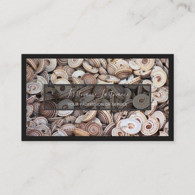 Tarjeta De Visita Para expertos marítimos y amantes de los mariscos (Anverso)