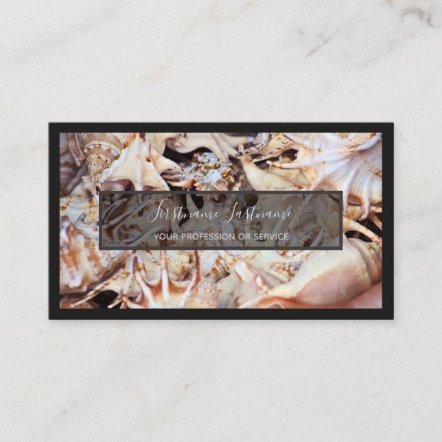 Tarjeta De Visita Para expertos marítimos y amantes de los mariscos (Anverso)