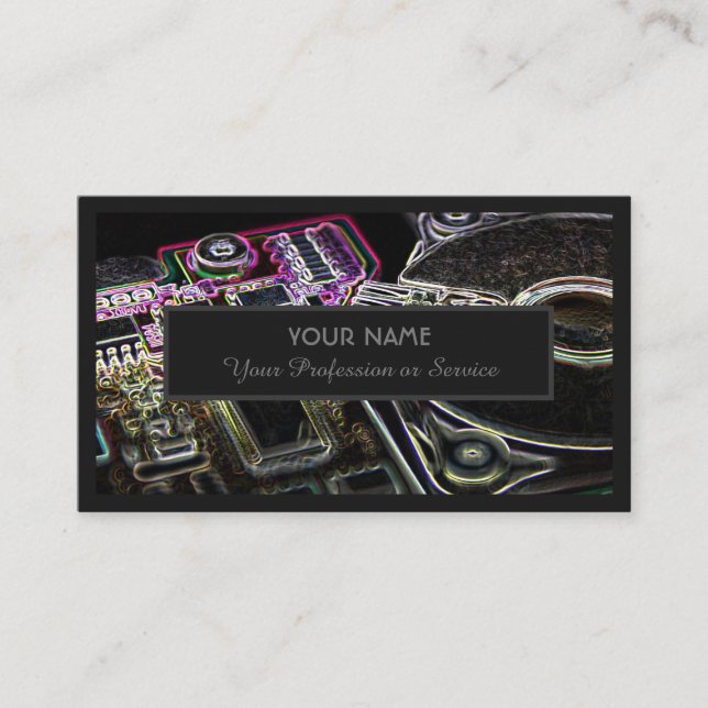 Tarjeta De Visita Para expertos profesionales en informática o almac (Anverso)