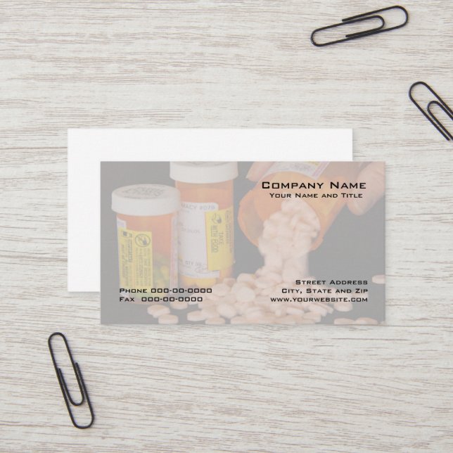 Tarjeta de visita para farmacia (Anverso/Reverso In Situ)