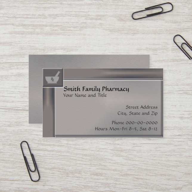 Tarjeta de visita para farmacia (Anverso/Reverso In Situ)