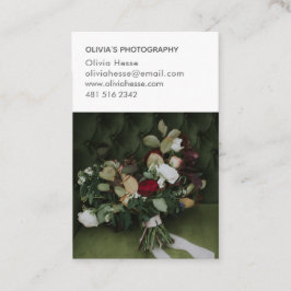 Tarjeta de visita para fotógrafo 7 Foto + Datos