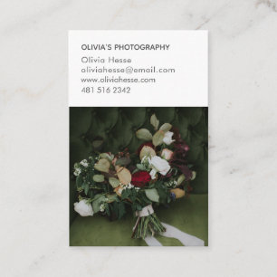 Tarjeta de visita para fotógrafo 7 Foto + Datos