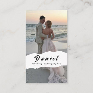 Tarjeta de visita para fotógrafo boda