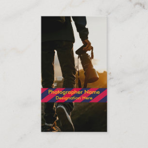 Tarjeta de visita para fotógrafo con estilo person