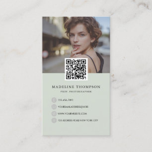 Tarjeta de visita para fotógrafo de Collage de fot