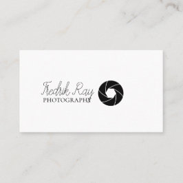 Tarjeta de visita para fotógrafo moderno