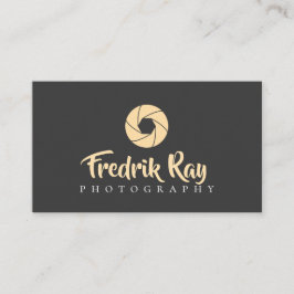 Tarjeta de visita para fotógrafo moderno