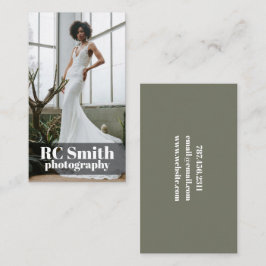 Tarjeta de visita para fotógrafo moderno