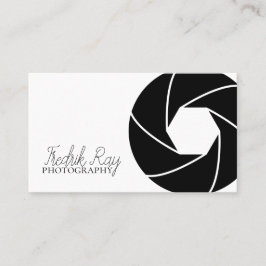 Tarjeta de visita para fotógrafo moderno