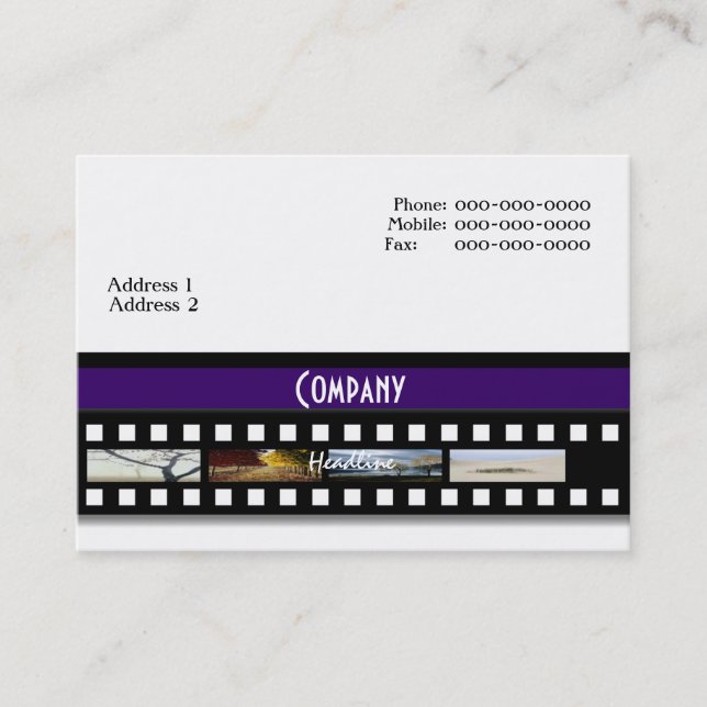 Tarjeta de visita para fotógrafos (Anverso)