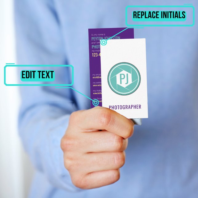 Tarjeta de visita para fotógrafos (Please enjoy our business card)