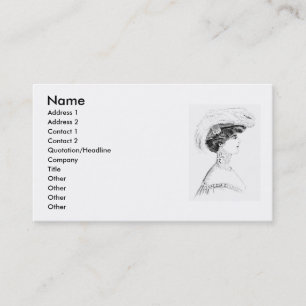 Tarjeta de visita para Gorras de Damas