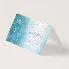 Tarjeta de visita para instructores de yoga Mandal