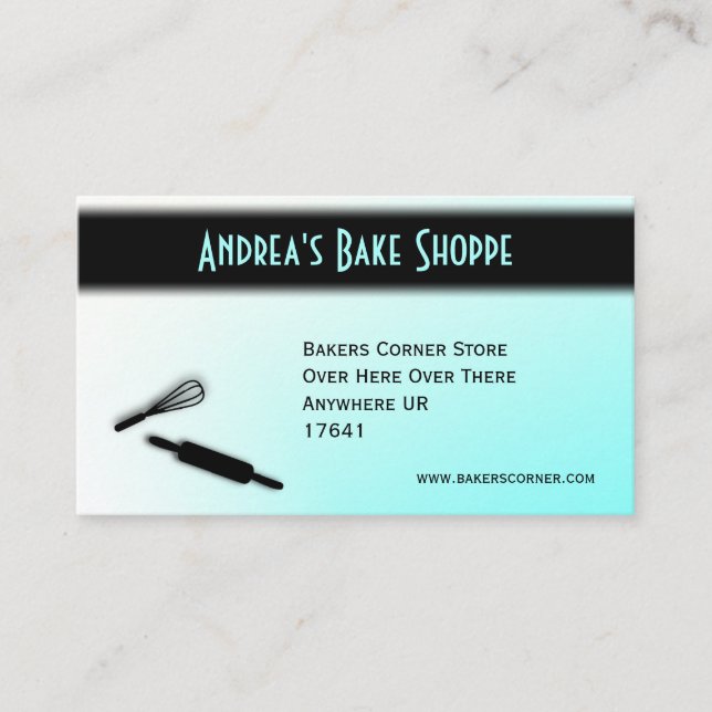 Tarjeta de visita para la panadería de Niza (Anverso)