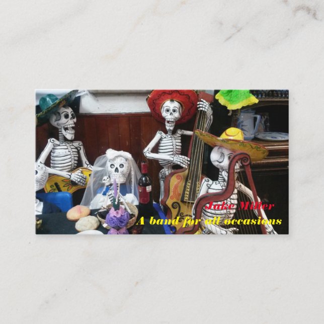 Tarjeta de visita para las bandas (Anverso)
