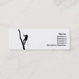 Tarjeta de visita para montañistas