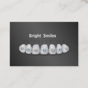 Tarjeta de visita para ortodoncistas dentistas