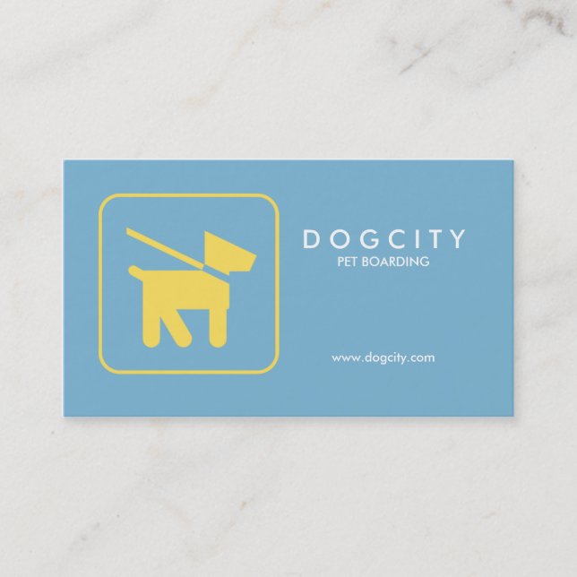Tarjeta de visita para pasear por perros, Mascota  (Anverso)