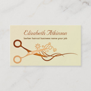 tarjeta de visita para peluquería