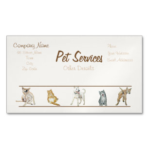 tarjeta de visita para perros Grooming y servicios