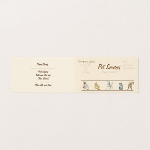 tarjeta de visita para perros Grooming y servicios