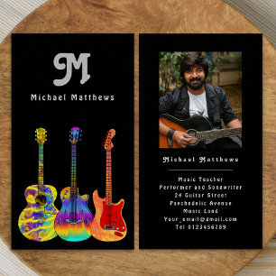Tarjeta de visita para Personalizado de guitarra m