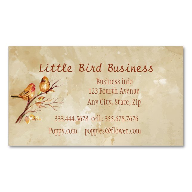 Tarjeta de visita para Personalizado Little Bird S (Anverso)