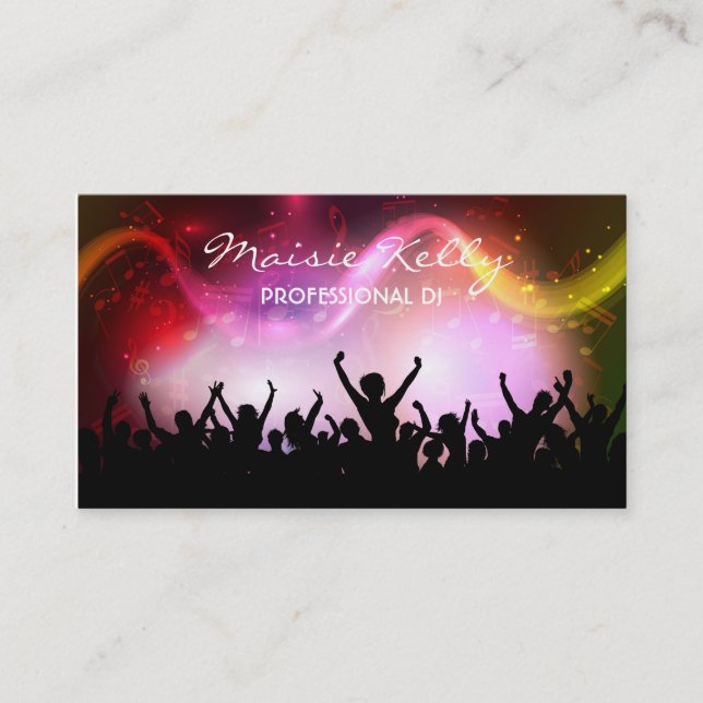 Tarjeta de visita para personas fiestas (Anverso)