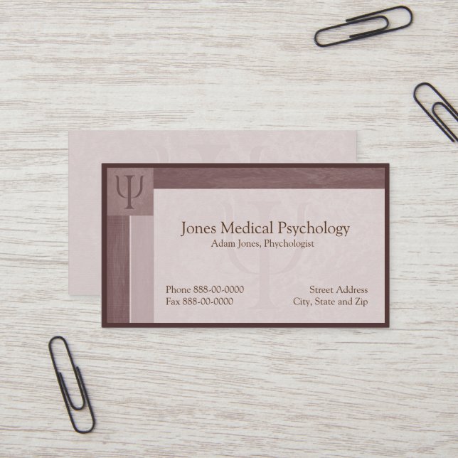 Tarjeta de visita para psicólogos (Anverso/Reverso In Situ)