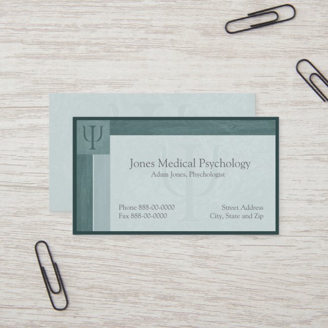 Tarjeta de visita para psicólogos (Anverso/Reverso In Situ)