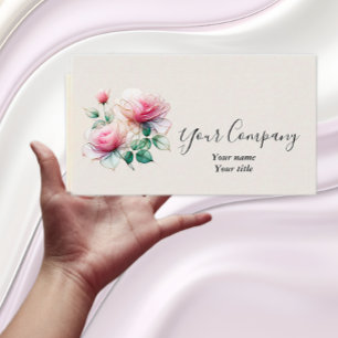 Tarjeta de visita para Rosas Chiffon